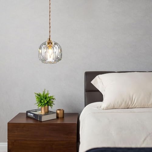 Pantalla de lámpara de cristal creativa de estilo nórdico con sofisticada base G9 5