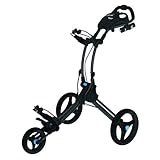 Clicgear Rovic Model RV1C Compact | 3-Wheel Golf Push Cart (Charcoal/Black)