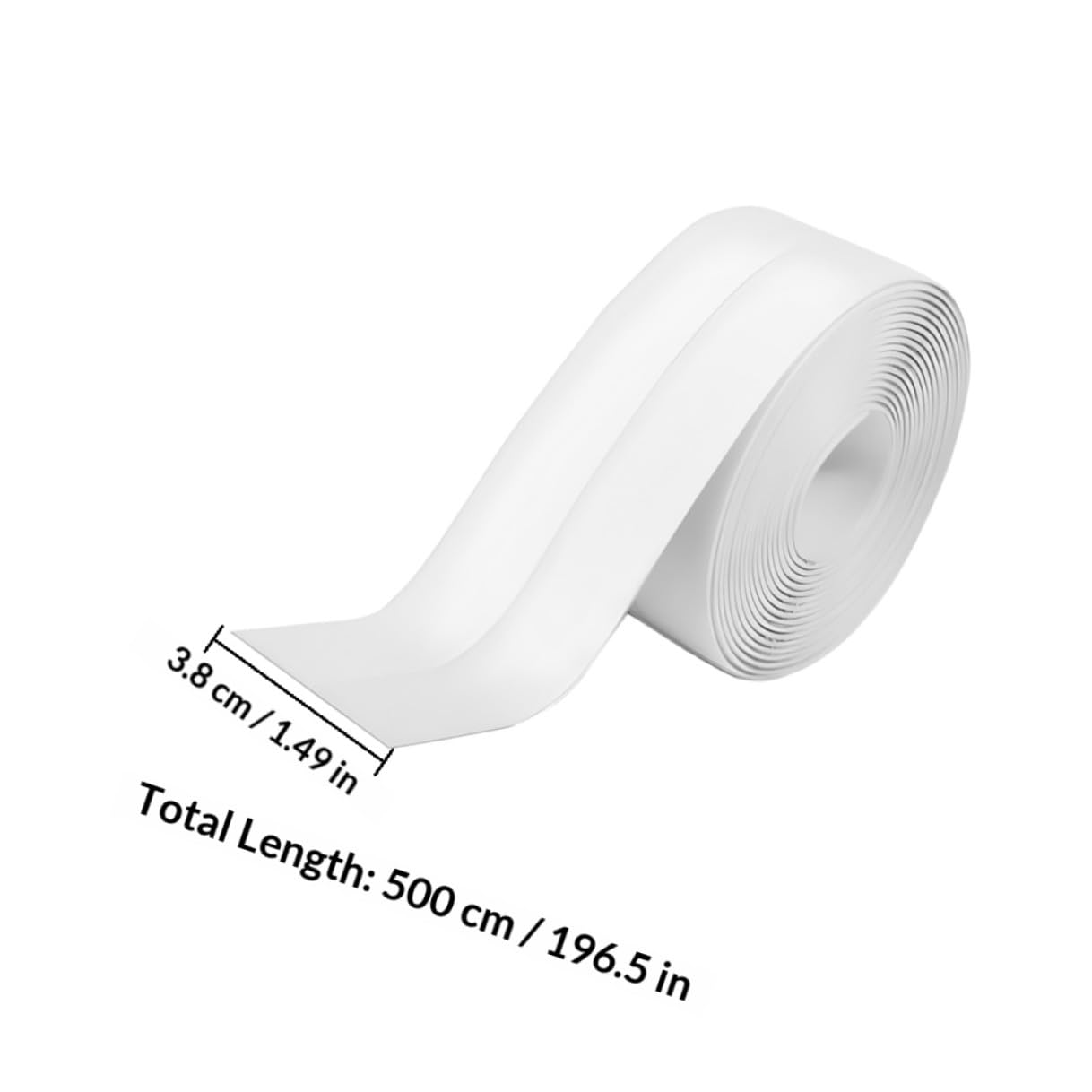 White Self Adhesive Caulk Tape for Kitchen Countertops PVC