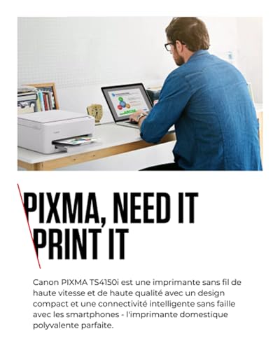 Canon PIXMA TS4150i Impresora Multifunción Inyección Tinta WiFi A4 - Imagen 4