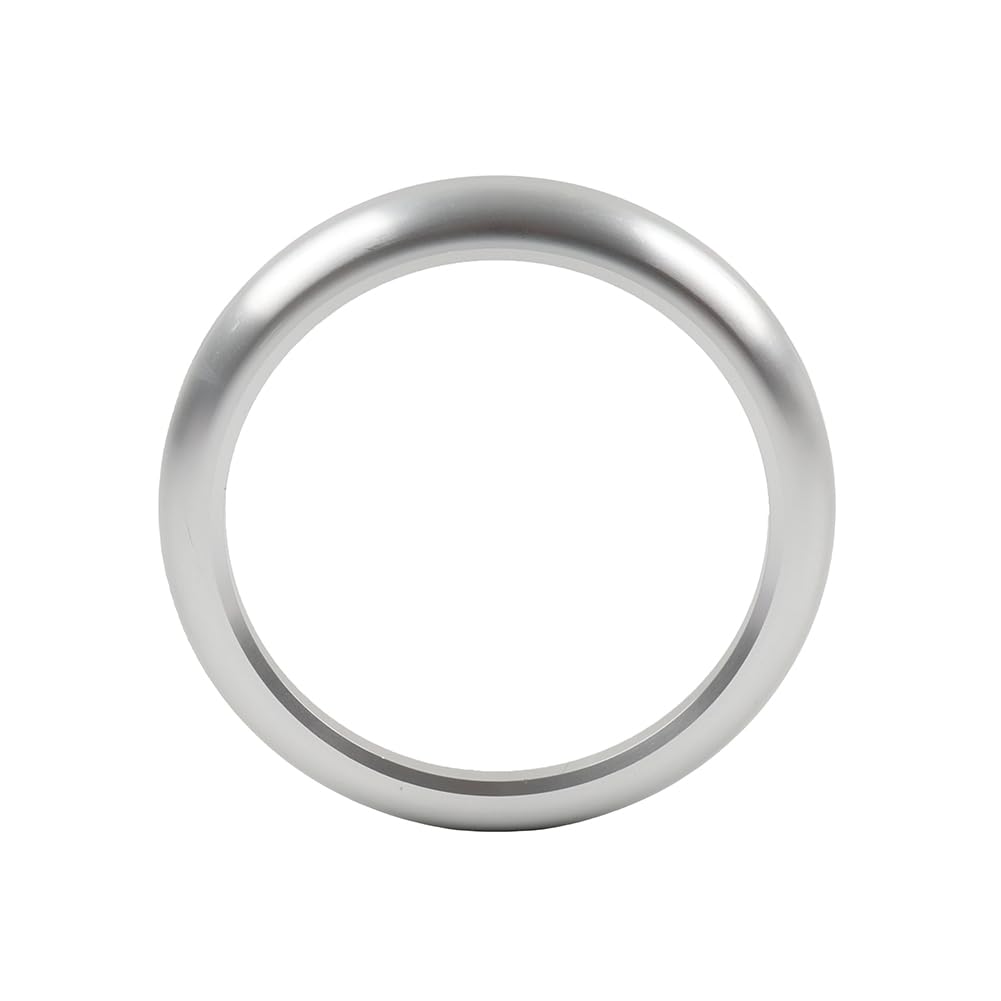 Bacar 1 Pc Aluminum Alloy Stopwatch Ring Compass Cover Silver for Porsche 718 2016-2024
