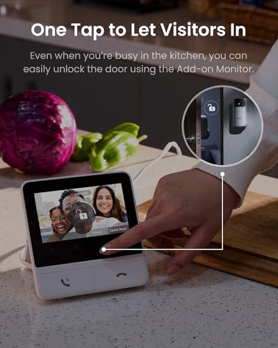 Image of SwitchBot 4.3 Inch Monitor for Intercom Installation, Advanced Monitor for Smart Video Doorbell