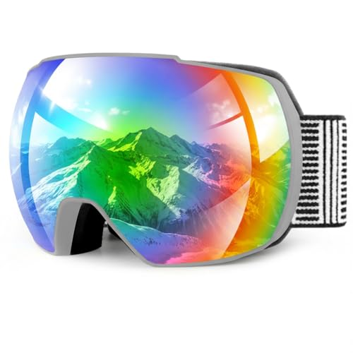 Lunettes de ski anti-buée OULAIQI avec protection UV400 intégrée