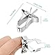 Vögel Futterhalter 5 Stück Papageien Obst Gemüse Feeder Clip, Metall Papagei Gemüsehalter Feeder Clips Vogelkäfig Zubehör für Papageien Wellensittich
