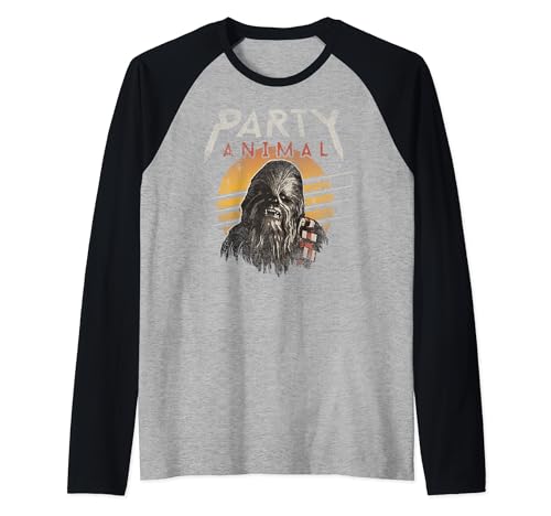 T-shirt raglan Chewbacca Star Wars pour fans de pop culture et look baseball iconique