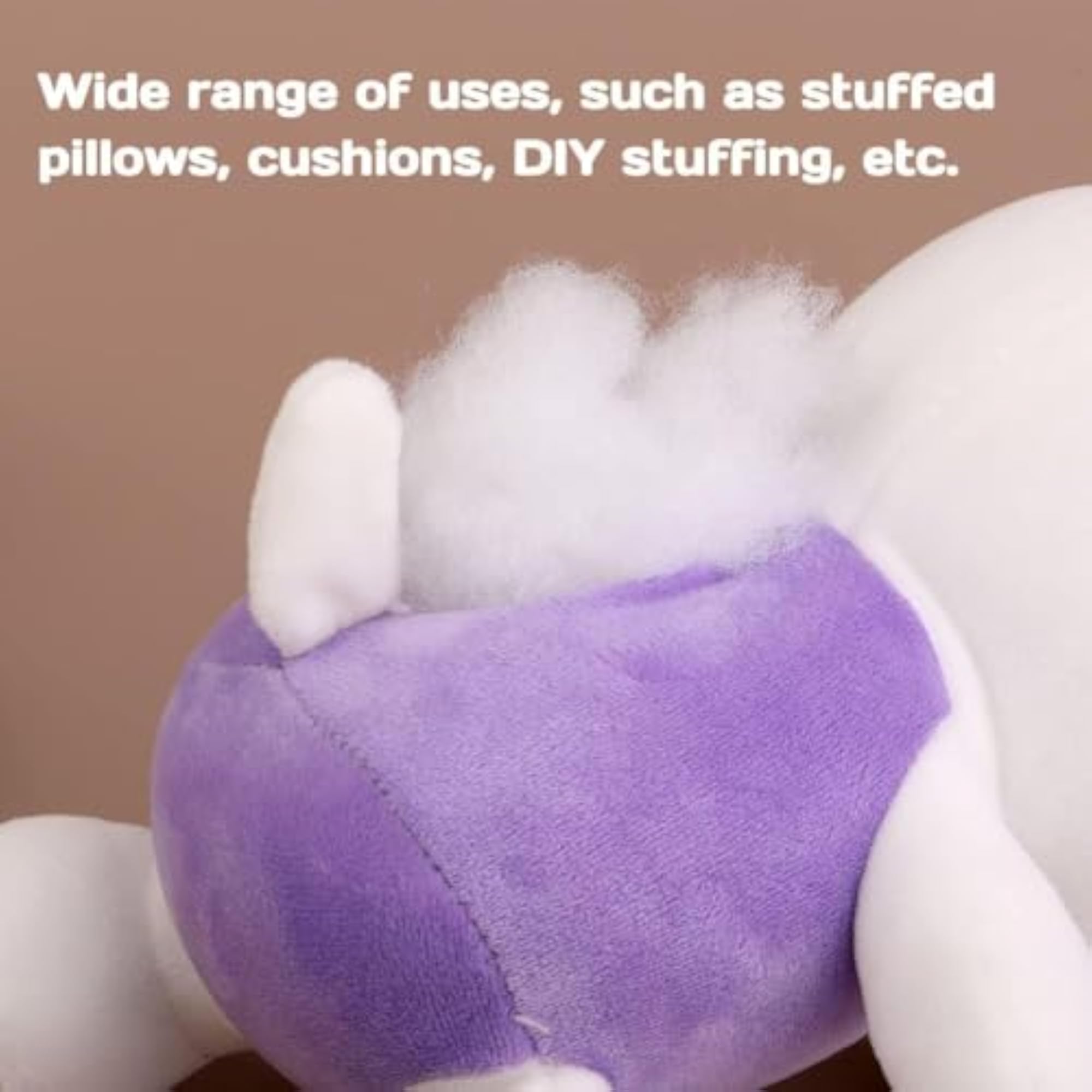 Premium Polyester Fiber Fill, Washable Stuffing, 200 Grams