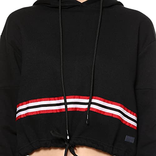 Image of Campus Sutra Cotton Women Hooded Sweatshirt
