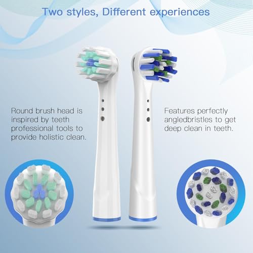 Genérico Reemplazo De Cabezales De Cepillo De Dientes - Paquete De 4 Accesorios De Viaje con Cerdas Y | Paquete De Recambio De Accesorio para Cepillo | Apartamento Baño Hogar Viaje, Cepillos De R - imagen 5