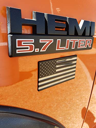 EyeCatcher USA Flag Emblem Decal Black - 4 Pack