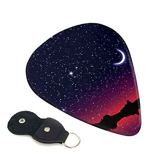 Red Sky At Night Starry Lot de 6 médiators pour guitare acoustique, guitare électrique, basse, ukulélé – fin, moyen et… - Les Beatles, Paul McCartney, John Lennon, RIngo Starr, George Harrison Red Sky At Night Starry Lot de 6 médiators pour guitare acoustique, guitare électrique, basse, ukulélé – fin, moyen et…