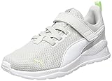 PUMA Unisex Baby Anzarun Lite AC Inf Sneaker, Gray Violet White-Paradise Green, 26 EU