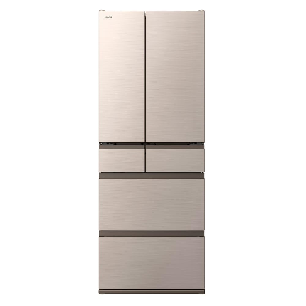 Amazon.co.jp: 日立 冷蔵庫 幅68.5cm 617L フレンチドア R-HW62V N 