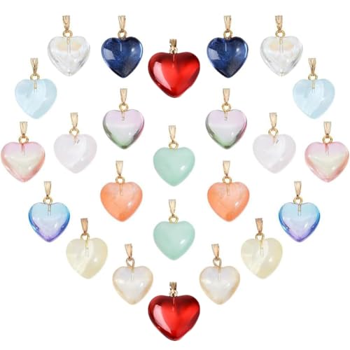 Pendentifs cœur en cristal PandaHall pour la création de bijoux DIY et loisirs créatifs