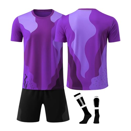 Genérico Personalizada Camisetas de Futbol para Niños y Adultos, Camiseta Futbol con Logo Nombre y Número Equipacion Futbol Incluye Camiseta, Pantalones Cortos y Calcetines