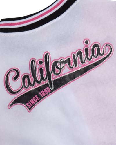 Real Love Girls Sweatpants Set - 2 Piece Soft Fleece Varsity Girls Sweatshirt & Kids Sweatpants Athletic Matching Set (7-12)4