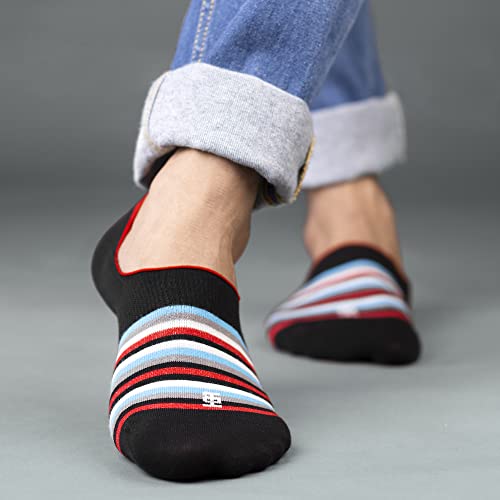 Image of SockSoho Premium Loafer Cotton Socks for MEN - (COLOR: Multicolor | Loafer Length | 7-12 UK Size)