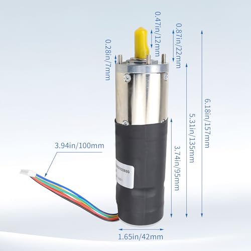 Image of 287298, RV in-Wall Slide-Out Motor Fit for Lippert LCI Schwintek in-Wall Slide System, Motorhome Slide Motor Assembly for Travel Trailer and Camper | 500:1 High Torque Gear Ratio, 12V DC