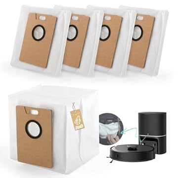 RongZy 4Pcs Sacchetti per la Polvere per Tapo RV30 Max Plus/Tapo RV20 Max Plus Sacchetti per la Polvere di Ricambio per RVA202 Robot Aspirapolvere Accessori (3L)