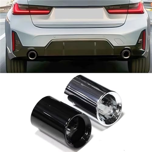 Embout d'extrémité d'échappement BMW G20 G21 accessoire de personnalisation look sport silver - 3
