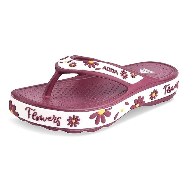 Image of ADDA Slippers for Women || Durable & Comfortable || Anti-skid Sole || Lightweight || Fashionable || Super Soft || Outdoor Slipper