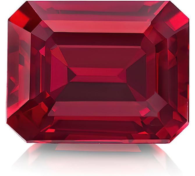 7.25 Ratti Natural AA++ Quality Burma Ruby Manik Stone Original Earth Mind Certified Natural Loose Gemstone(Lab - Teseted) (Lab - Teseted)