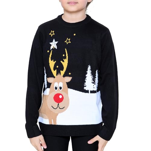 Chandail de Noël enfants avec ours polaire et pompon comme cadeau de fête
