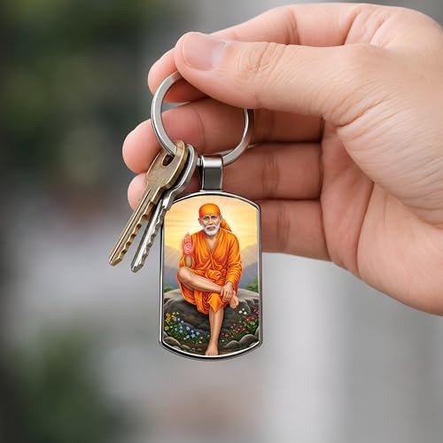Image of Premium Printed Metal Keychain for Men & Women | High-Definition Artwork Print | Durable Key Ring for Car, Bike, Home & Office Keys | Stylish Decorative Key Holder Gift