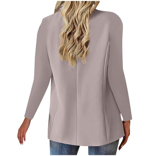 Suit Jackets for Women Business Casual Open Front Blazers Office Work Lightweight Coats Spring Summer Cardigan Suits3