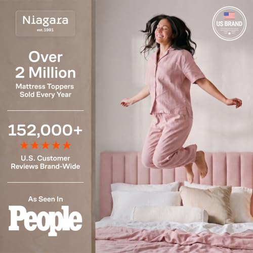 Image of Niagara Sleep Solution Cal King Ultra Soft Mattress Topper-Back Pain Relief
