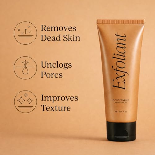 Image of Exfoliating Face Gel W /Jojoba Oil, Salicylic Acid, Glycolic Acid & More | For Dead Skin, Unclog Pores, Remove Dead Skin, Smooth Skin Bumps Co (Exfoliant)