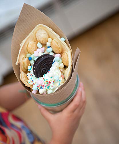 Rosenstein & Söhne Bubble Waffel Maker: Waffeleisen für Bubble Waffeln nach Hong-Kong-Art, Anti-Haft, 700 Watt (Waffelmaker, Waffeleisen für Bubblewaffel, Eis)