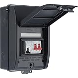 POPULATED EV CONSUMER UNIT ENCLOSURE WITH TYPE 2 SPD. Offers circuit protection for electric and hybrid charging with 100A main switch, 40A MCB, cables, terminals, busbar cover, labels and blanks VERSATILE AND EASY INSTALLATION:​ Features a removable...