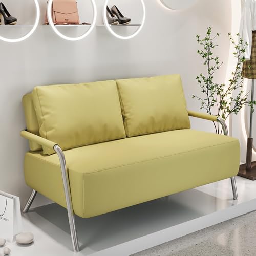 JOSOGO Modern Loveseat Sofa, Nappa Leather Sofas Booth, Upholstered Couch