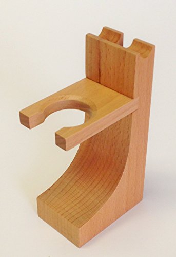 Colonel Conk Wooden Shave Brush & Razor Stand Mens