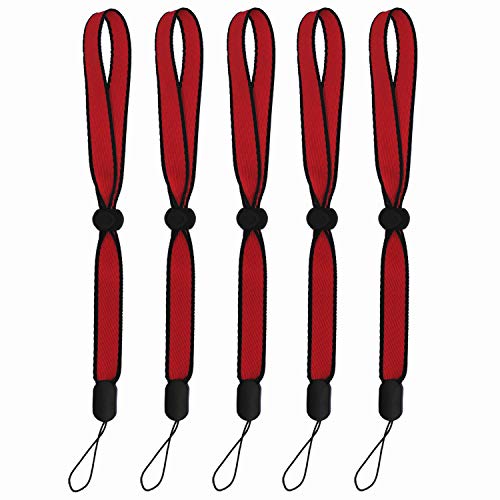 Hukado Hand Wrist Straps Lanyard, (5 Pack) 9.5 inches Nylon Lanyard with Quick-Release
