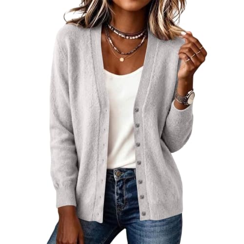 Womens Cardigan Sweaters Trendy Fall Button Down Knitted Cardigans - image 1