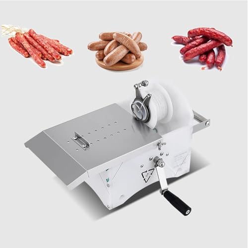 Jiminhuixin Máquina Para Hacer Nudos De Salchichas Manual - Atadora De Chorizos En Acero Inoxidable, Máquina De Atar Embutidos Diámetro 45mm , Ideal Para Restaurantes Y Hogar Jiminhuixin Máquina Para Hacer Nudos De Salchichas Manual - Atadora De Chorizos En Acero Inoxidable, Máquina De Atar Embutidos Diámetro 45mm , Ideal Para Restaurantes Y Hogar