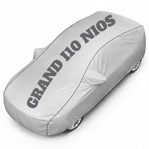 Image of Superior Grade Quality Grand i10 Cover (All Variants) Car Body Cover - 100% Waterproof Custom Fit with Mirror Pockets | Triple-Stitched Elastic Design, Heat Reflective, Anti-Dust, All-Weather
