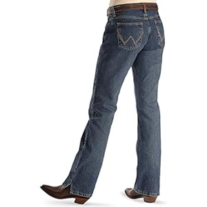 Wrangler Women's Cash Mid Rise Vented Hem Ultimate Riding Jean, American Spirit, 5-30