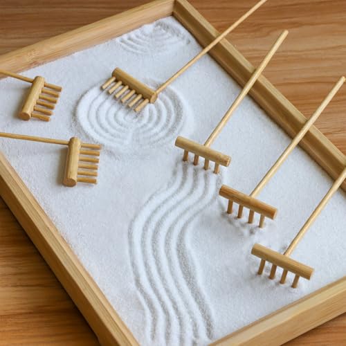 Mini Zen Garden Rake Tool - Japanese Tabletop Rock Sand Garden Tools...