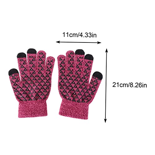 Men Winter Hat Gloves Bulk Winter Gloves Beanie Scarf Knitted Scarf Kit2