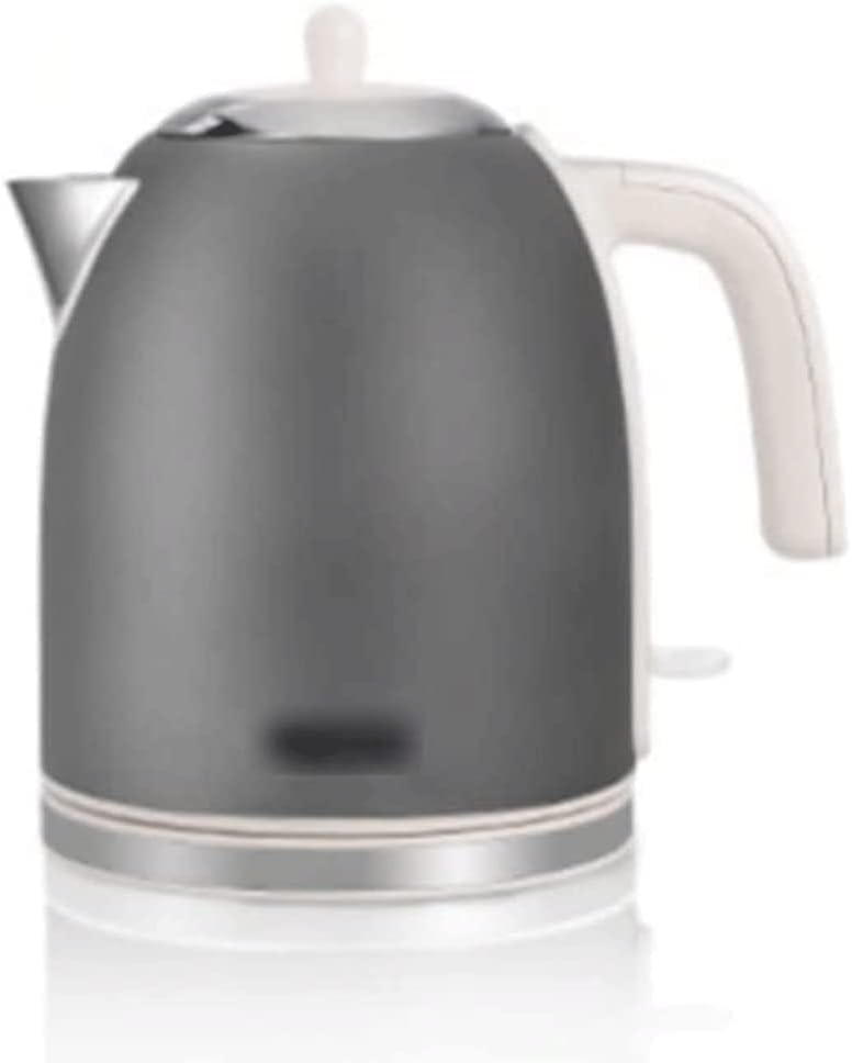 Hervidor eléctrico vintage 1l acero inoxidable gris