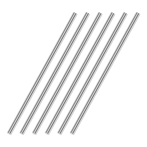 Image of uxcell 5mm x 150mm 304 Stainless Steel Solid Round Rod for DIY Craft - 6pcs