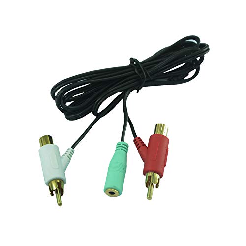 Audio Splitter Cable for Turtle Beach Headset Beyours 6Feet 3.5mm Femal to dual RCA Stereo Splitter Cable for Kilo, X12, X11, PX21, PX11,PX22,Foxtrot,Shadow,Spectre headset and loudspeaker or TV
