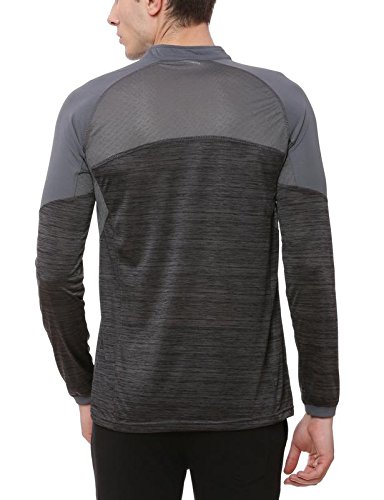 Image of CAHOOT Men's Charcoal Grey Basic Activewear T Shirt for Casual Wear