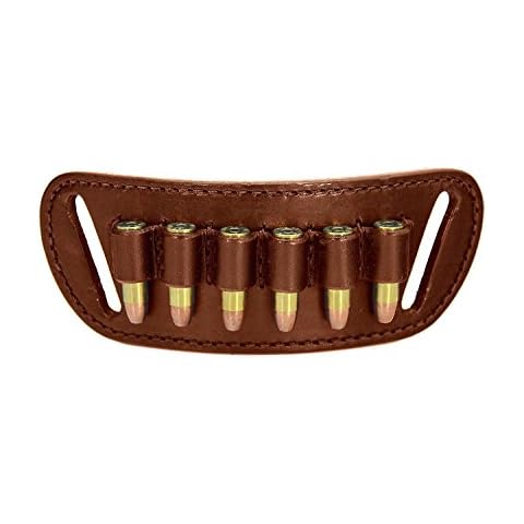 vsdfvsdfv 38/.357 and 44 Mag Caliber Cartridge Loop Holder Belt Slide Holster - CCW - Concealed Carry - Ammo Loop - Bullet Loops - Mag Holster (brown.45 Colt, Long Colt) Cover