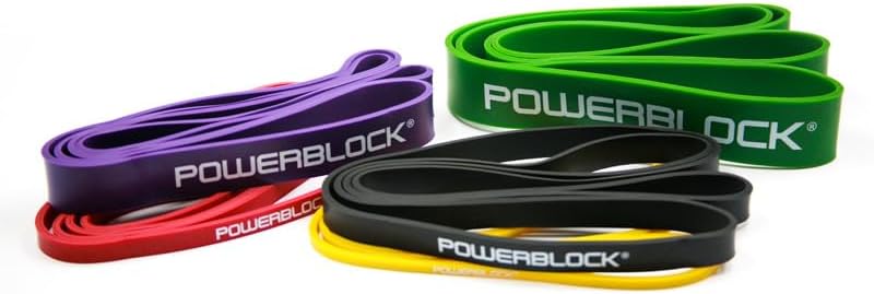 Miniatura 2 de PowerBlock Bandas de resistencia de 41 pulgadas, paquete de 5 bandas de resistencia para entrenamiento, entrenamiento de resistencia, equipo de