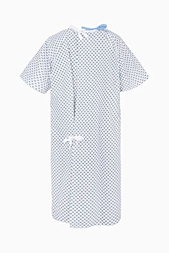 carebymail Unisex Hospital PATIENT GOWN - Wrap Around Style - Long Length Gown Healthcare