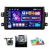 4+64G Android 15 Car Stereo for Suzuki SX4 2006-2013 Fiat Sedici 2005-2014