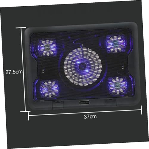 Base de enfriamiento USB para laptop con 5 ventiladores miniatura 7